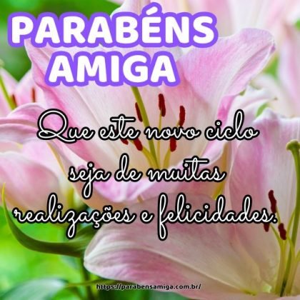 Feliz aniversário, minha amiga querida! Que este novo ciclo seja de muitas realizações e felicidades. Feliz aniversário, minha amiga querida! Que este novo ciclo seja de muitas realizações e felicidades.