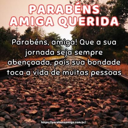 Parabéns, amiga! Que a sua jornada seja sempre abençoada, pois sua bondade toca a vida de muitas pessoas. Parabéns, amiga! Que a sua jornada seja sempre abençoada, pois sua bondade toca a vida de muitas pessoas.